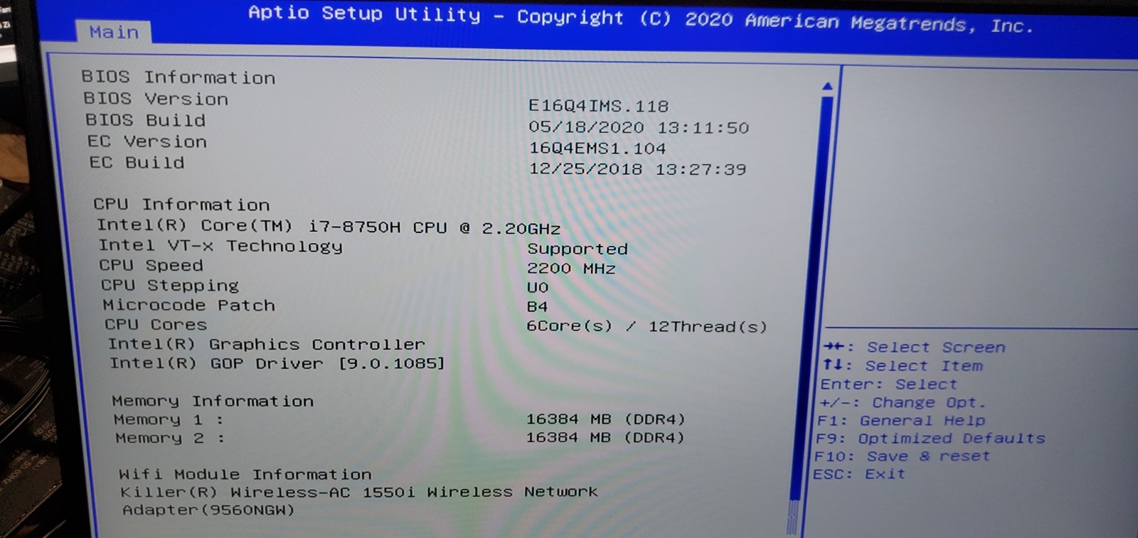 MSI GS65 Stealth 8GS-005US Laptop MS-16Q4 i7-8th Gen No SSD/BAT Boot 2 BIOs