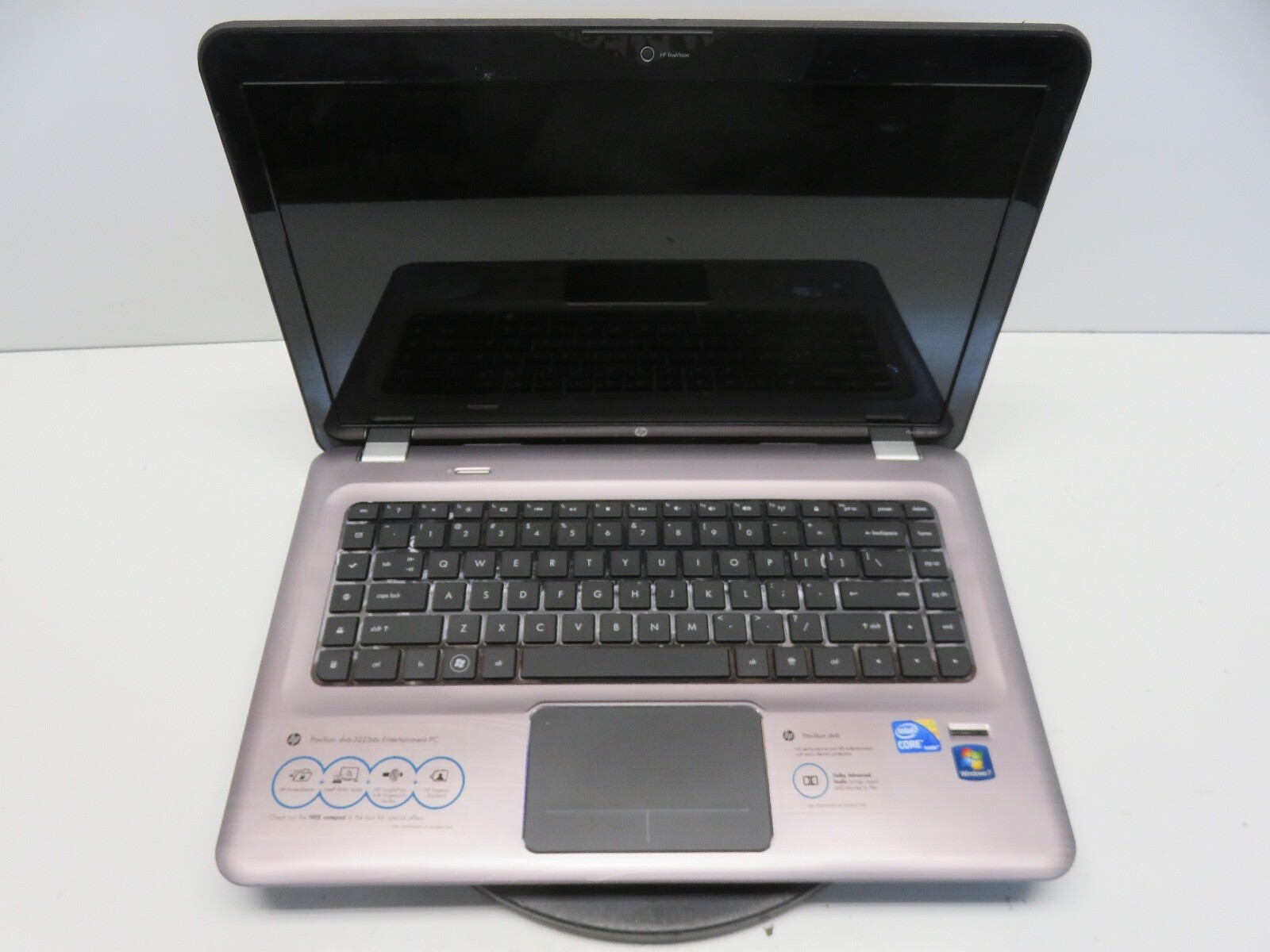 HP Pavilion DV6-3225dx Intel i3-M350 2.27GHz 4 GB NO HDD No Batt