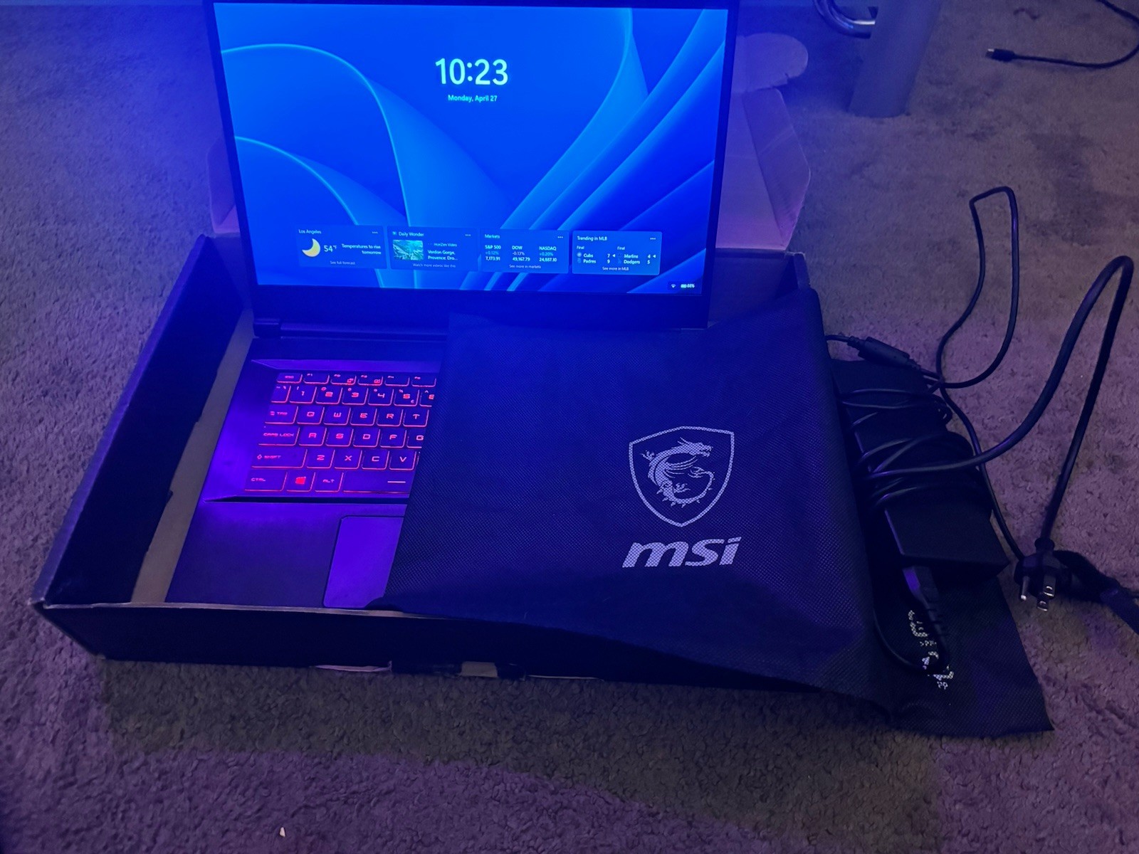 GAMING LAPTOP MSI GF65 THIN PERFECT CONDITION