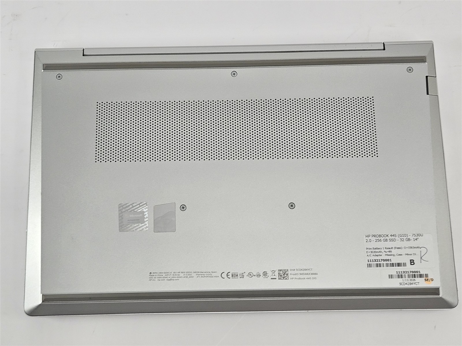 HP ProBook 445 G10 Ryzen 5 7530U 32GB 256GB SSD 14″ FHD Vega 7