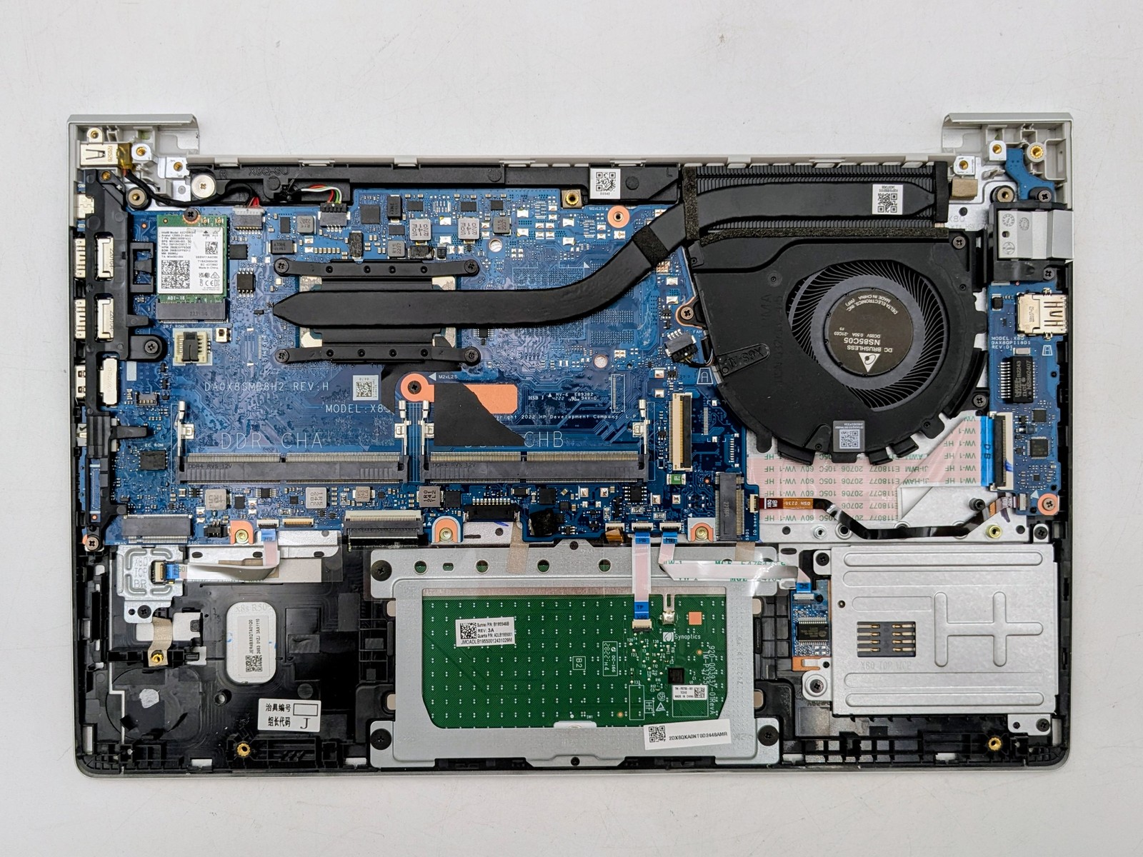HP EliteBook 640 G9 I5-1245U Webcam Backlit FPR Motherboard Palmrest *READ*