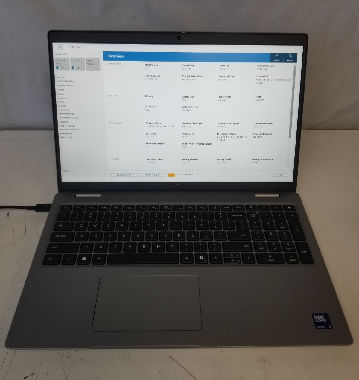 Lot 2 Dell Latitude 5550 Intel Core Ultra 5 125U 8GB RAM / No SSD/ FREE DELIVERY