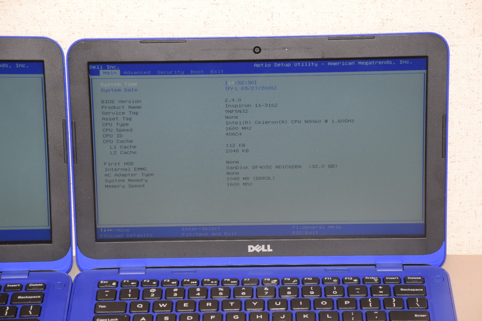 PARTS REPAIR Lot 4 Dell Inspiron 11-3162 11.6″ Celeron N3060 2GB DDR3L 32GB eMMC