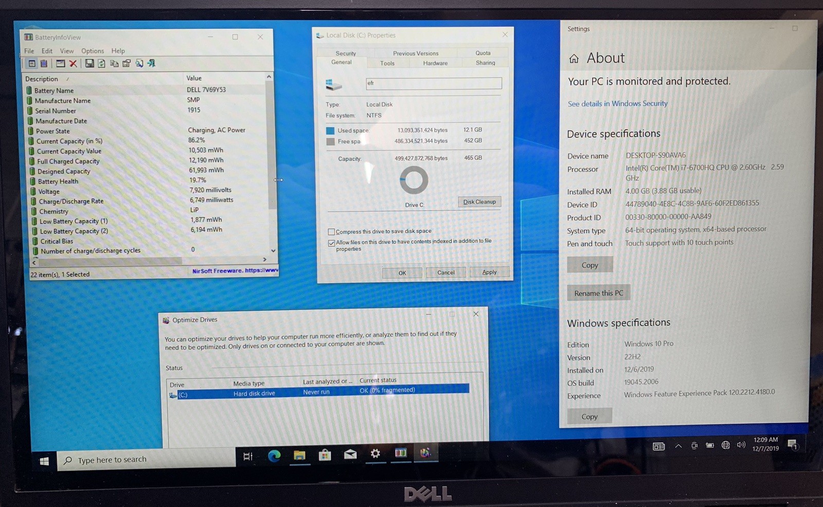 Dell Precision 3510 15.6” Intel Core i7-6700HQ 4GB DDR4 RAM 500GB HDD WIN 10P