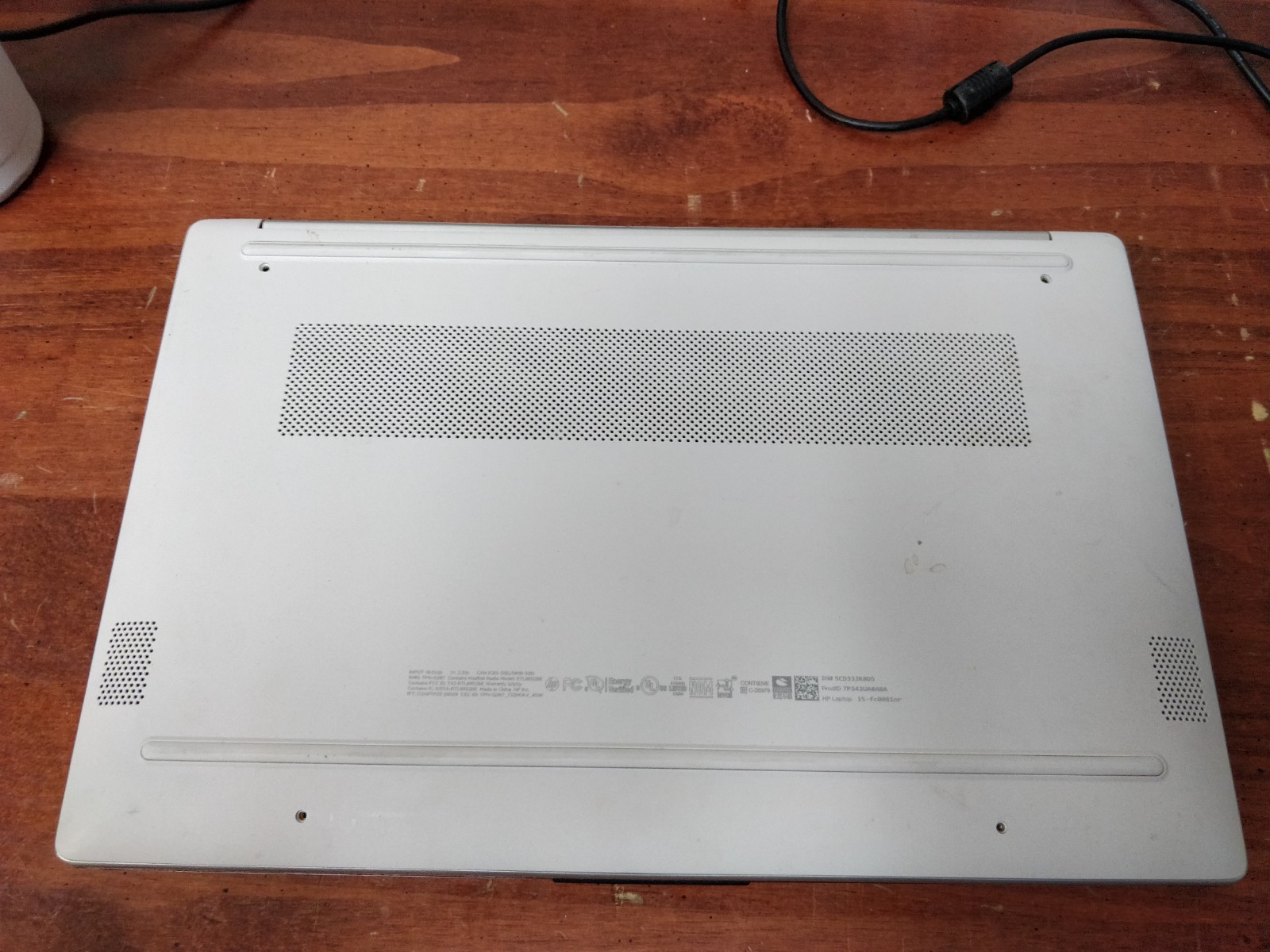 HP 15-FC0081NR AMD RYZEN 3 7320U@2.40GHz 8GB RAM NO DRIVES PARTS 8536