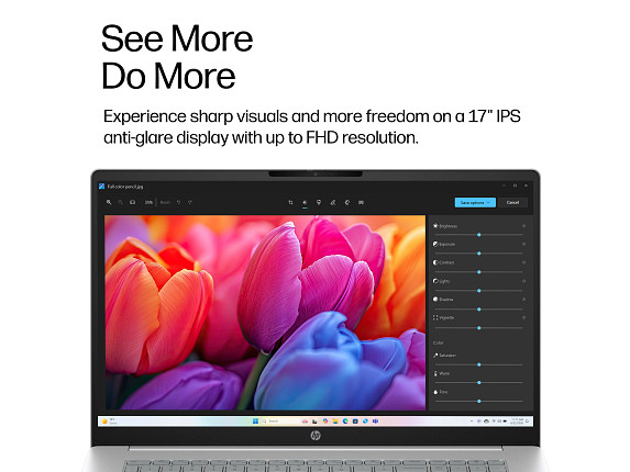 HP OmniBook 3 Laptop Computer 17.3″ FHD AMD Ryzen 16 GB memory;1 TB SSD Windows