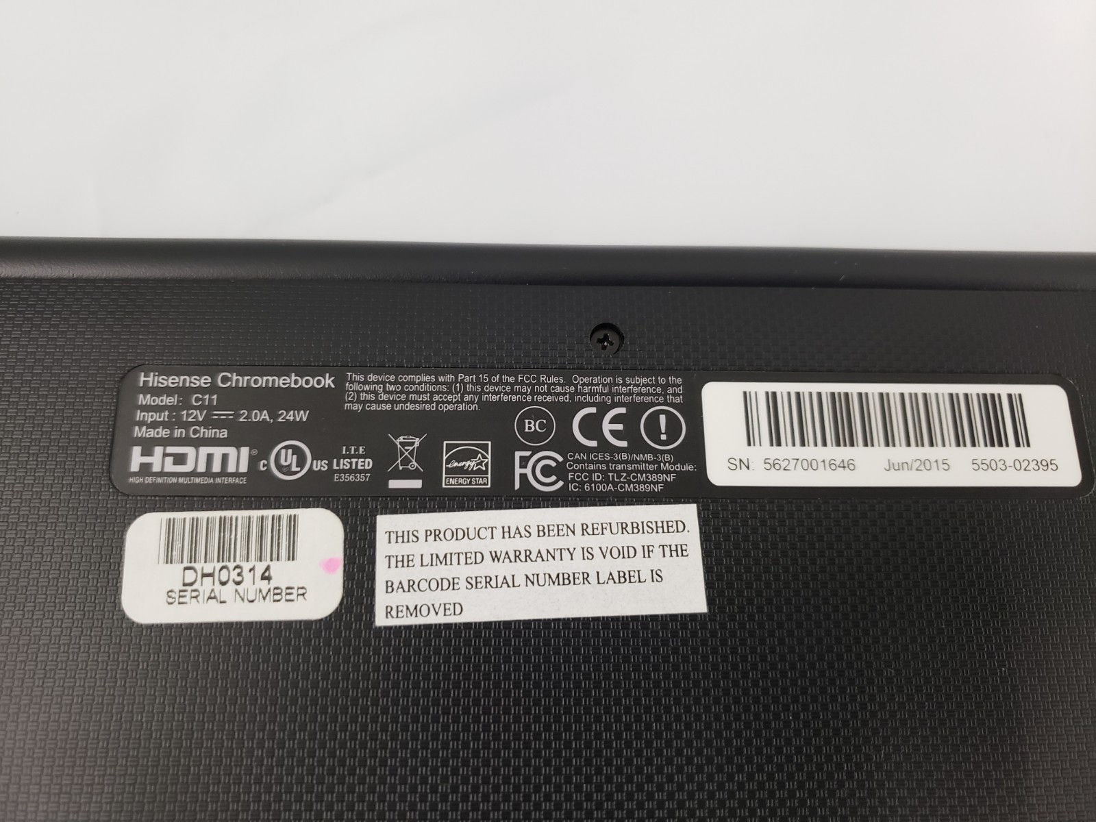 For Parts HISENSE Chromebook Model C11 Chrome OS Turns On – AS IS – NO RETURNS