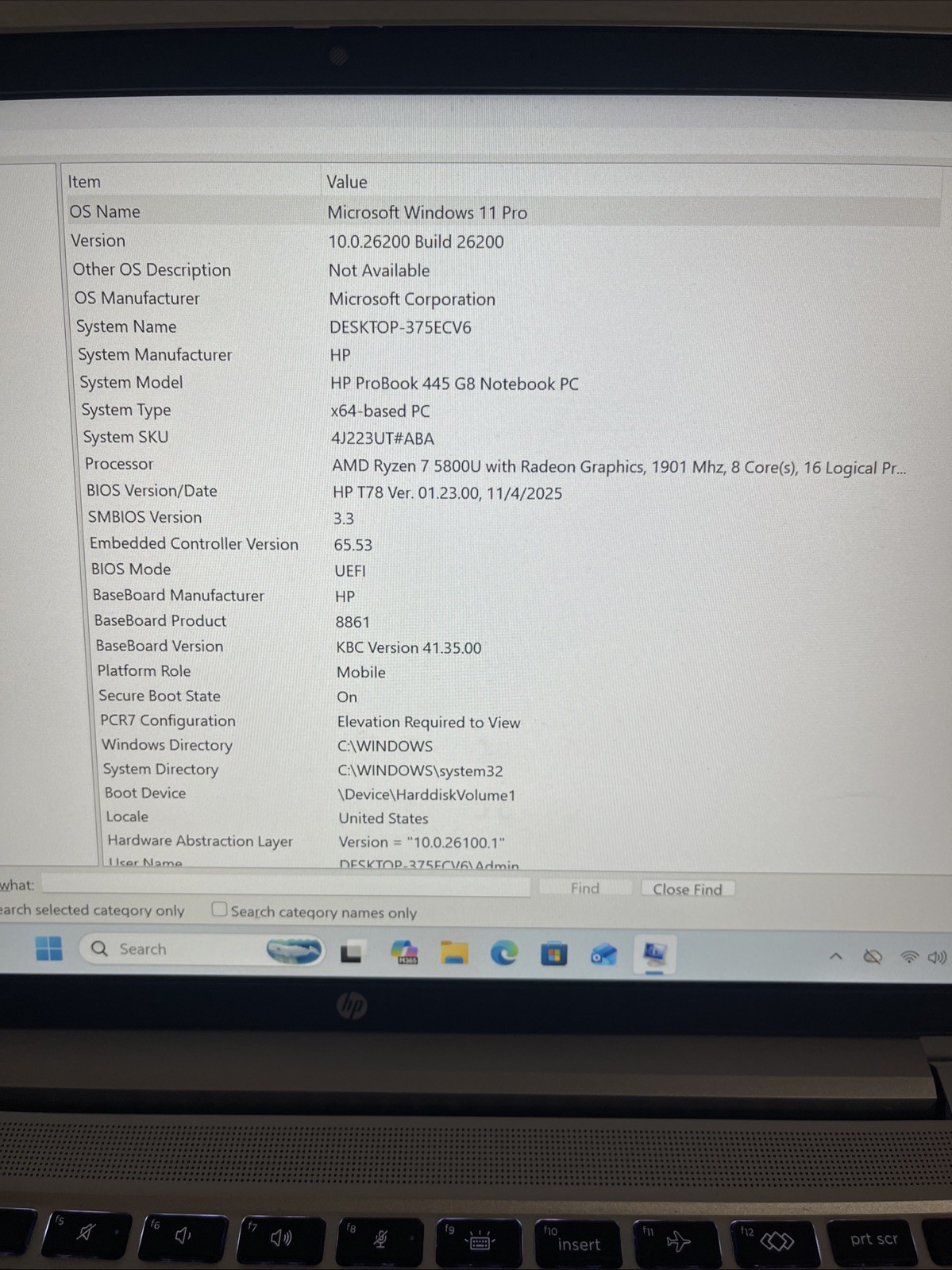 HP ProBook 445 G8 Ryzen 7 5800U 16GB 512GB SSD Very Good. Read Desc+View Pics+AC