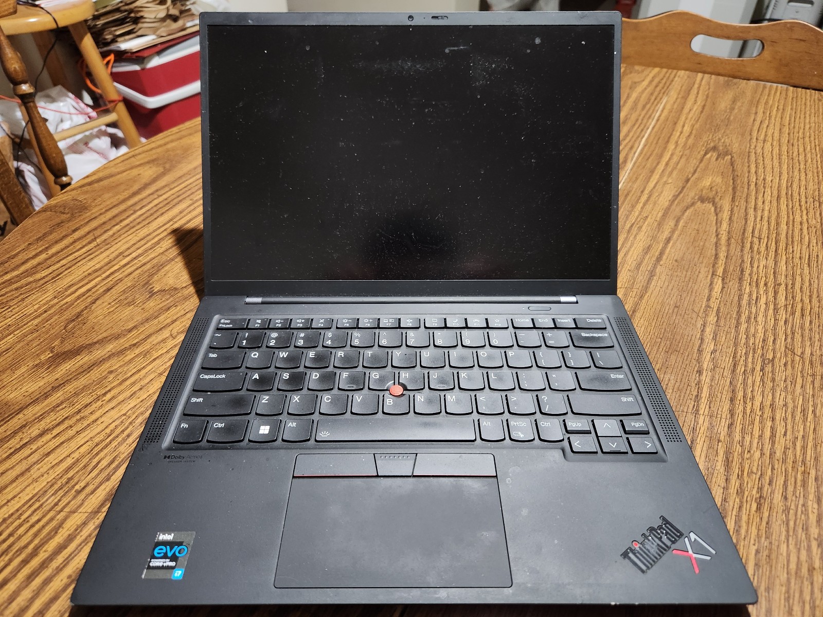 Lenovo X1 Carbon Gen 9th Gen i5 4.80GHz 16GB Black Laptop for Parts or Repair
