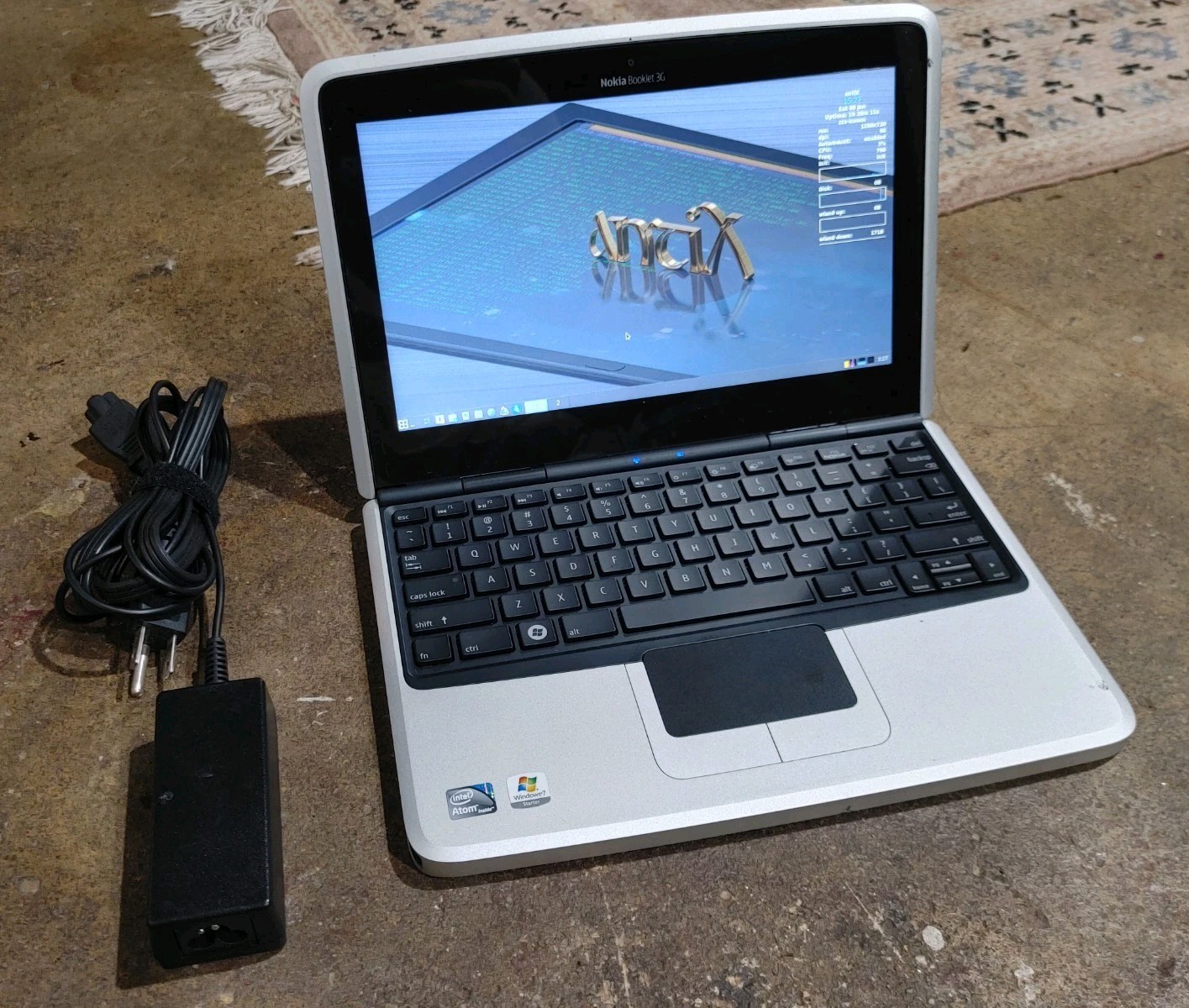 Extremely Rare Nokia Booklet 3G Mini Laptop From 2009 – Black – Linux