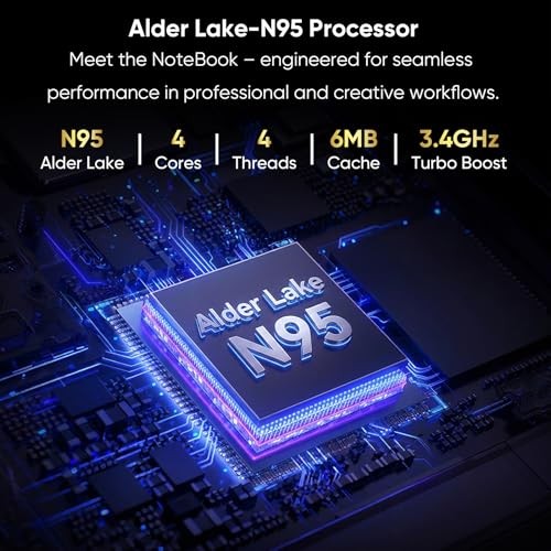 15.6″ FHD IPS Laptop Computer-12GB RAM 256GB SSD 4-Core N95 (Beats