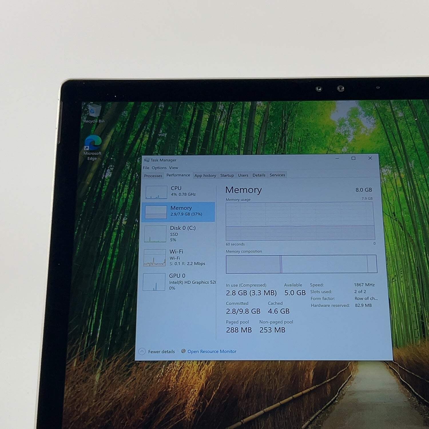 Microsoft Surface Book 1 13.5″ i7-6600U 2.6GHz 8GB RAM 256GB SSD