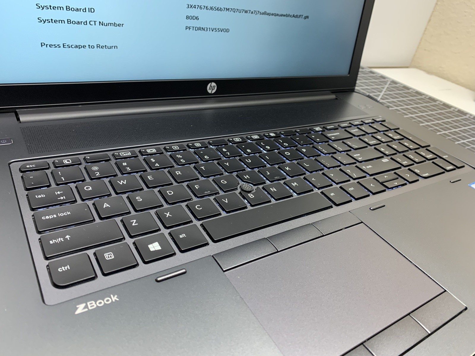 HP ZBook 17 G3 CORE i7-6820HQ | 2TB M.2, 64GB RAM | Bios Locked | #P243