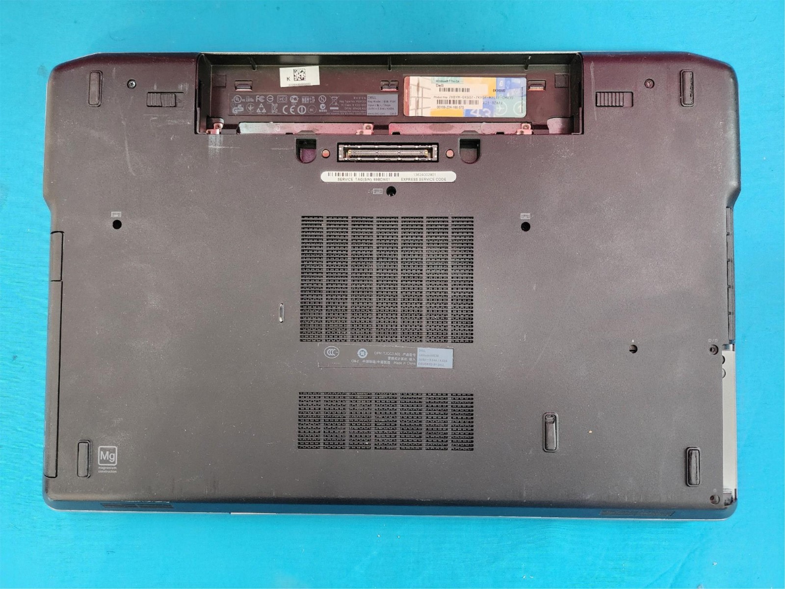 Dell Latitude E6530 i5-3380M CPU 4GB RAM DVD +/- RW – No OS, HDD, Battery