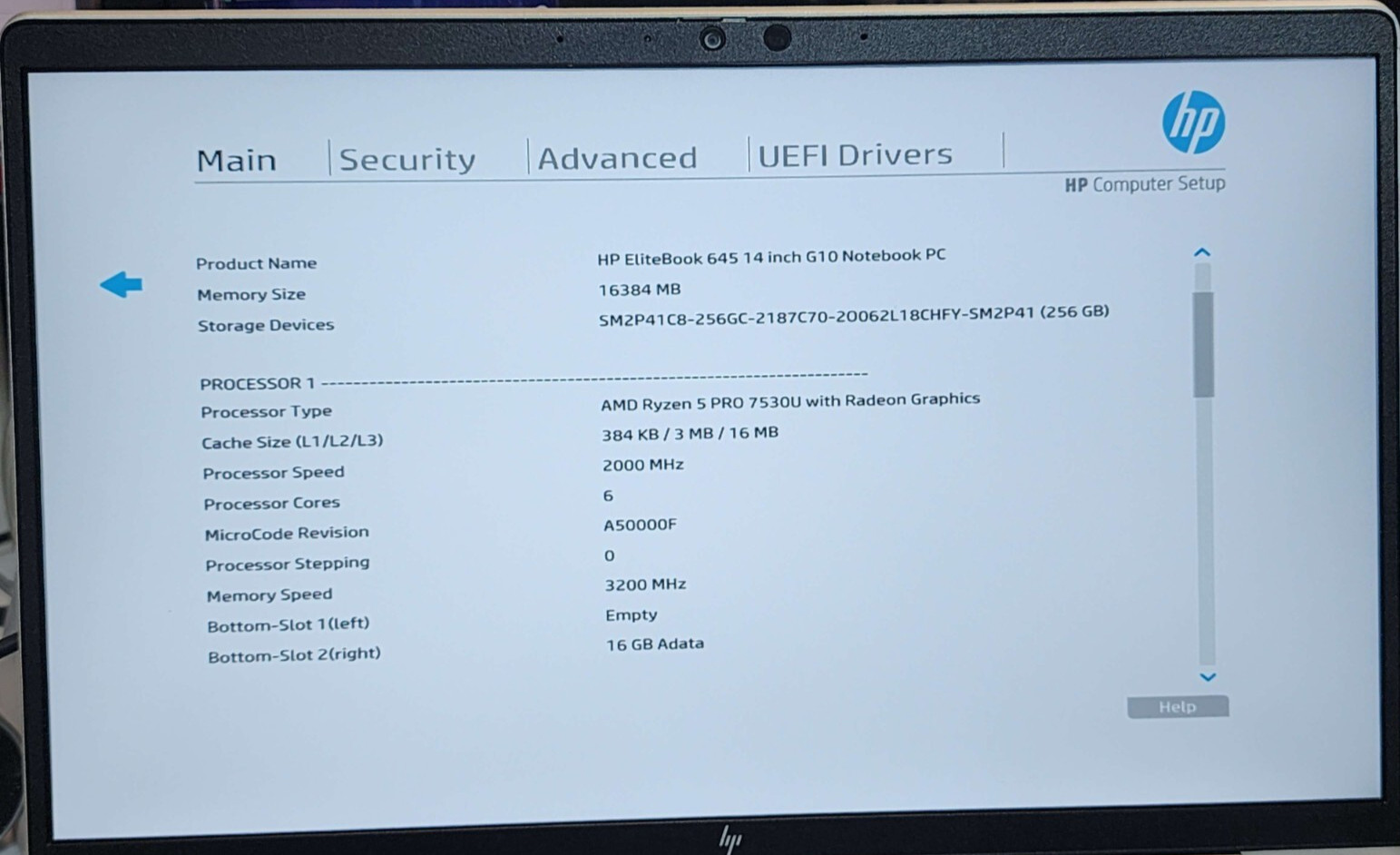 HP Elitebook 645 G10 14″ Ryzen 5 Pro 16GB RAM 256GB SSD No OS