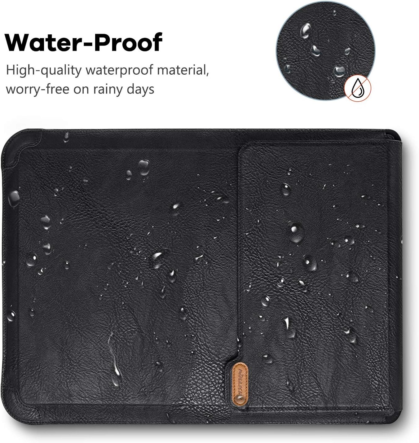 PU Leather Laptop Sleeve for Acer Aspire 5, Razer 15″, HP Notebook 2020, 15.6