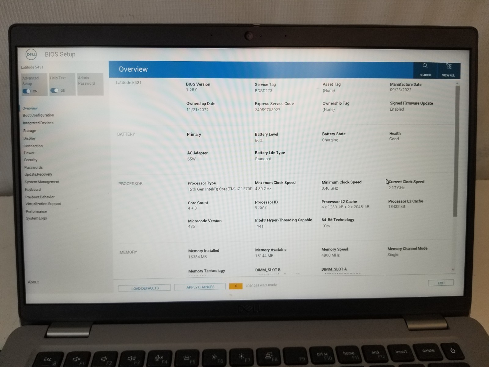 Dell Latitude 5431 14″ Intel i7-1270P 16GB DDR5 NO HDD NO OS/ FREE DELIVERY