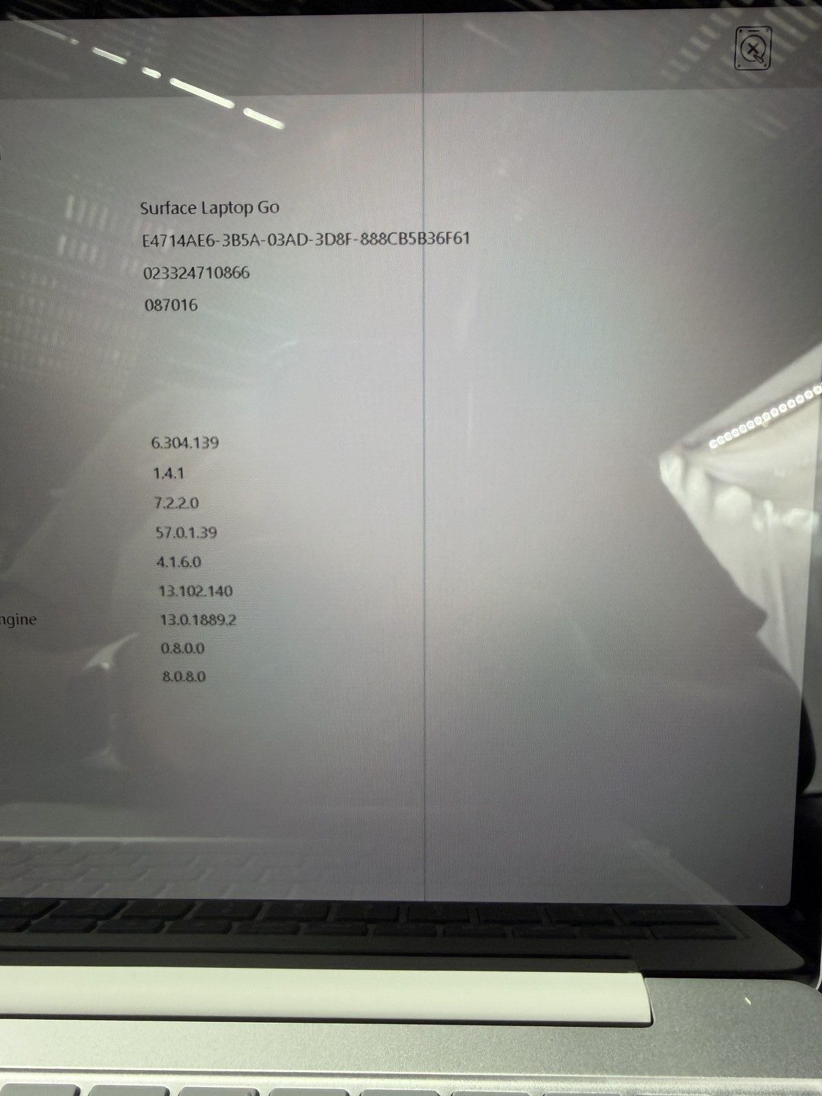 Microsoft Surface Laptop Go 12.3in i5-1035G1 16GB 256GB NO OS READ