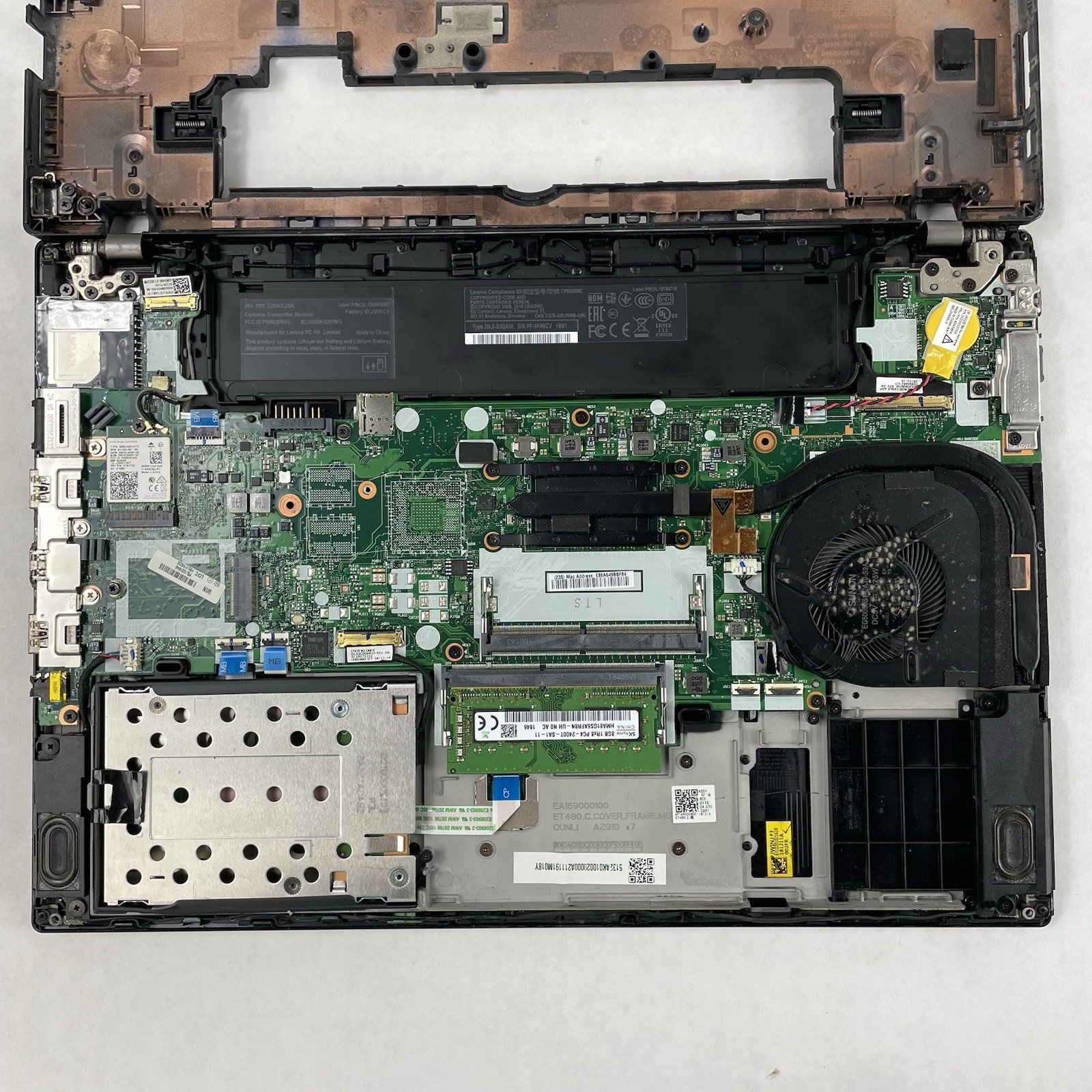 Lenovo ThinkPad T480 14″ i5-8350U 1.70 GHz 8 GB RAM No SSD/OS/AC/Batt – READ