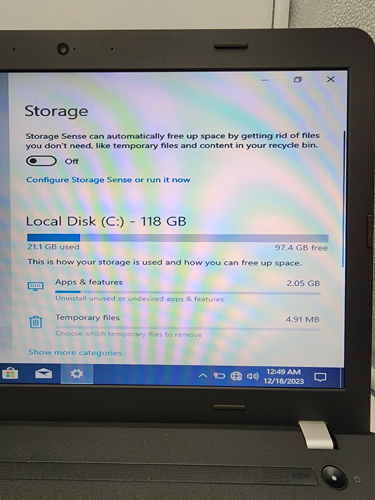Lenovo ThinkPad E550 14″ i3-5005U 1.7GHz 8GB RAM 128GB HDD Win 10 Pro