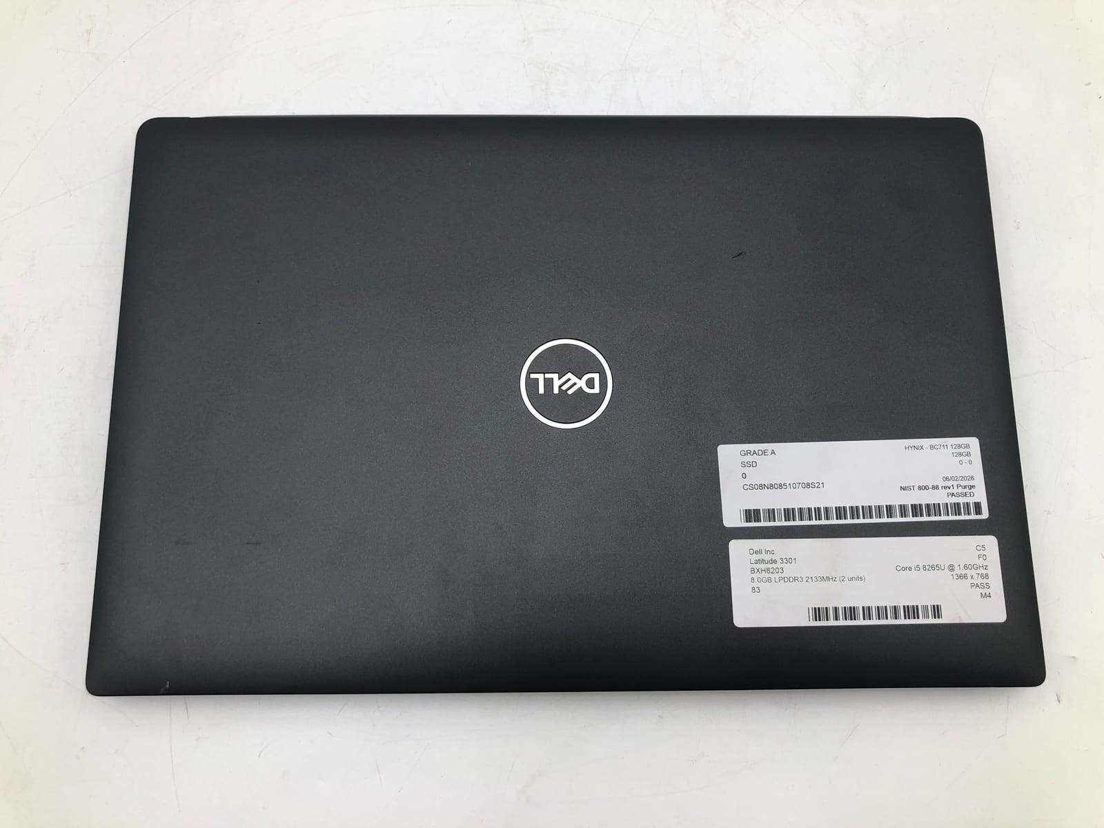 Dell | Latitude 3301 | i5-8265U | 8GB | 128GB NVMe | Win 11 Pro | 83% Battery