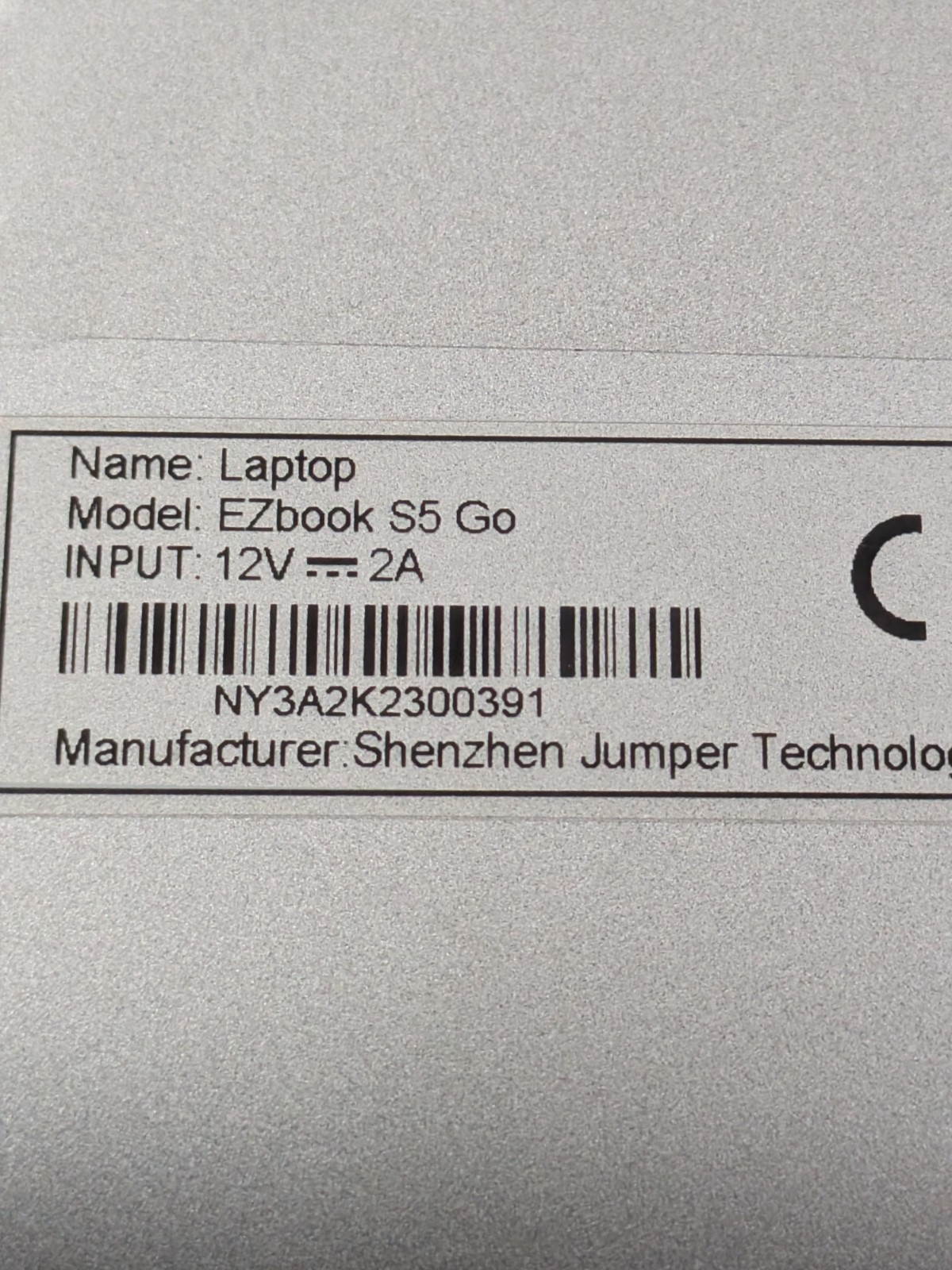 EZbook S5 Go Intel Celeron 4GB RAM NO SSD/OS For Parts , No Good Screen AS IS