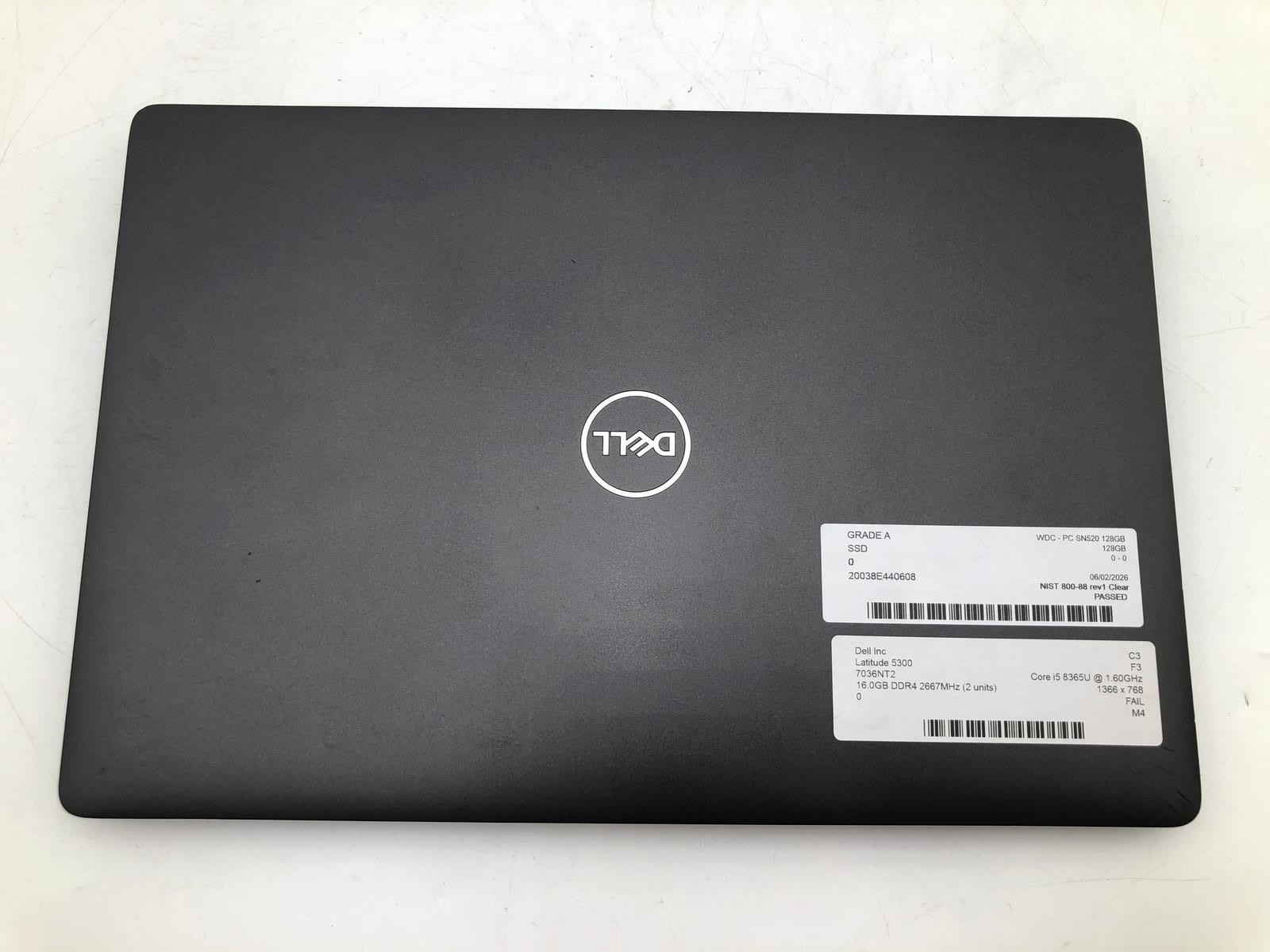 Dell | Latitude 5300 | i5-8365U | 16GB | 128GB NVMe | Win 11 Pro | No Battery