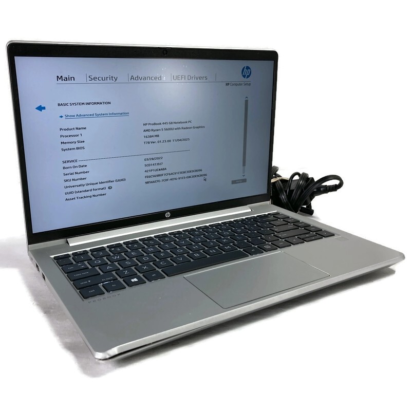 HP ProBook 445 G8 14″ Laptop Ryzen 5 5600U 2.3GHz 16GB 512GB NVMe SSD – Win 11
