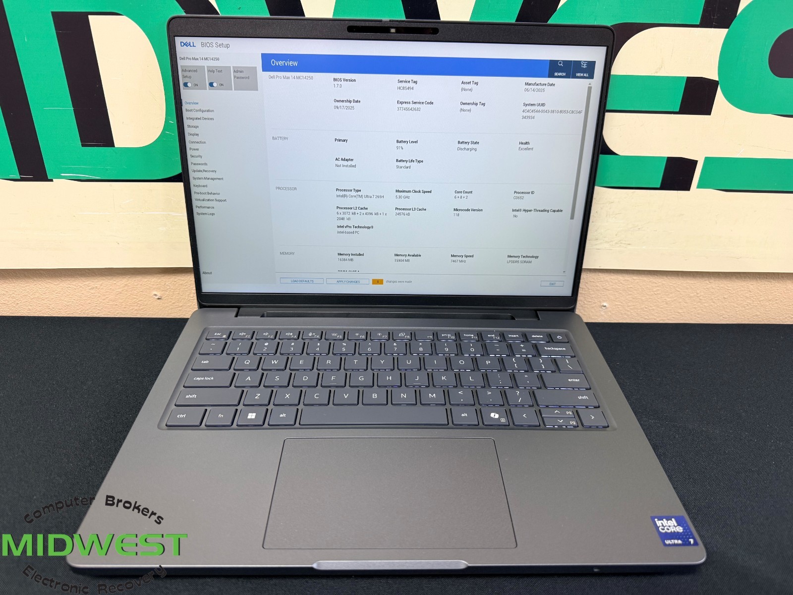 Dell Pro Max 14 Ultra 7 265H 2.2GHz 16GB 512GB SSD