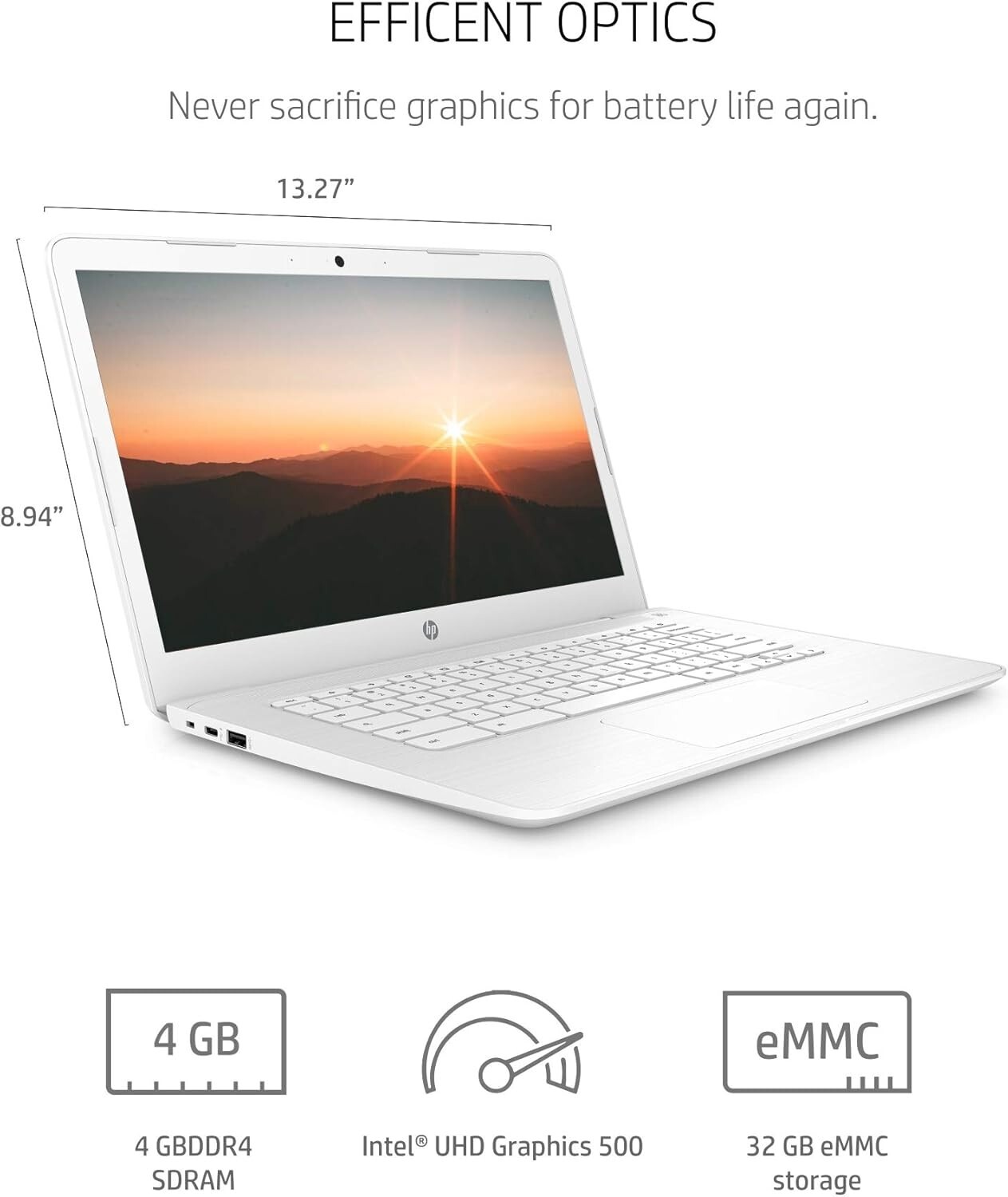 HP Chromebook 14-ca051nr Intel Celeron Processor N3350 4G 14-ca051nr Chromebook