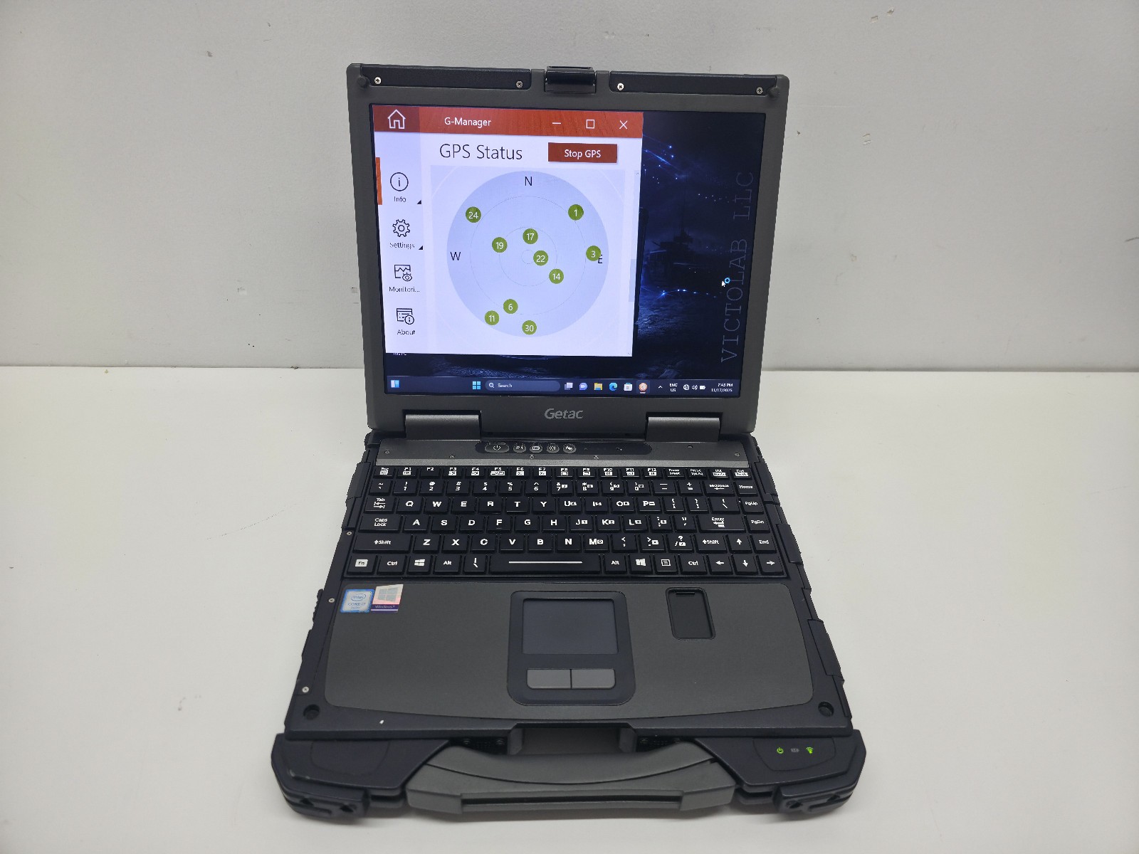 GETAC B300 G6 Laptop CORE I7 6th Gen 8GB 512GB SSD LTE Touch DVD Finger GPS
