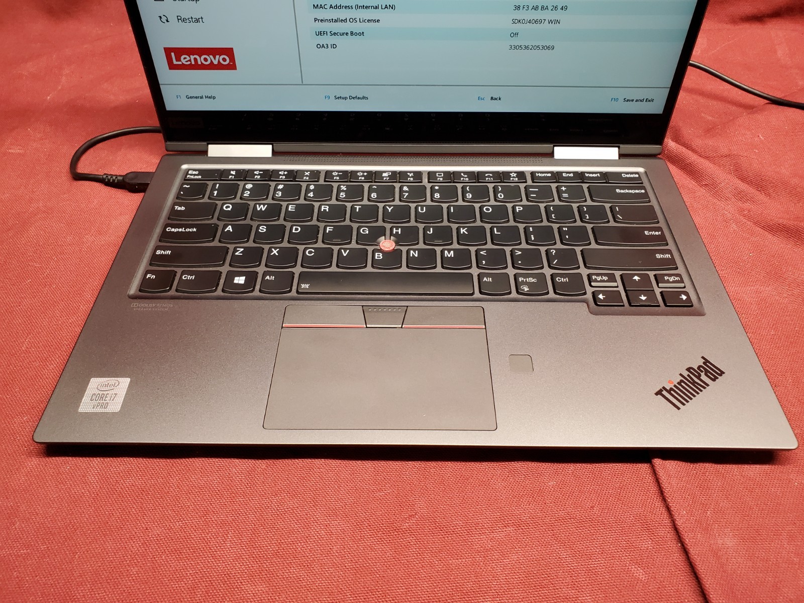 Lenovo ThinkPad X1 Yoga Gen 5 i7 10610U 1.80GHz/16GB/256GB SSD 2560×1440 #2979