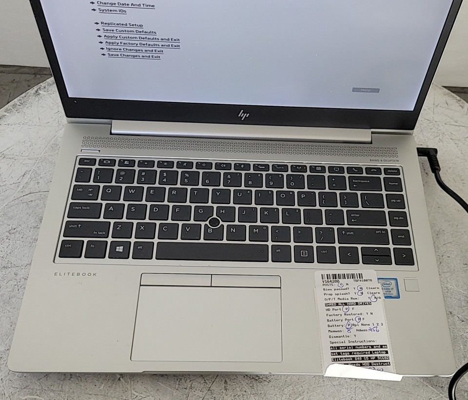 HP ELITEBOOK 840 G5 3RF16UT-ABA 14″ Laptop Core I7-8650U 8GB 256GB SEE NOTES