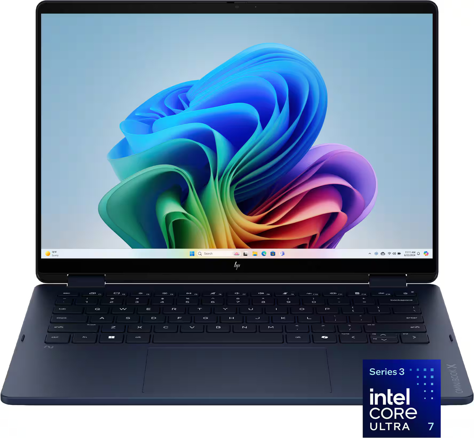 HP – OmniBook X Flip 2-in-1 14″ 2K Touchscreen Laptop – Intel Core Ultra 7 – …