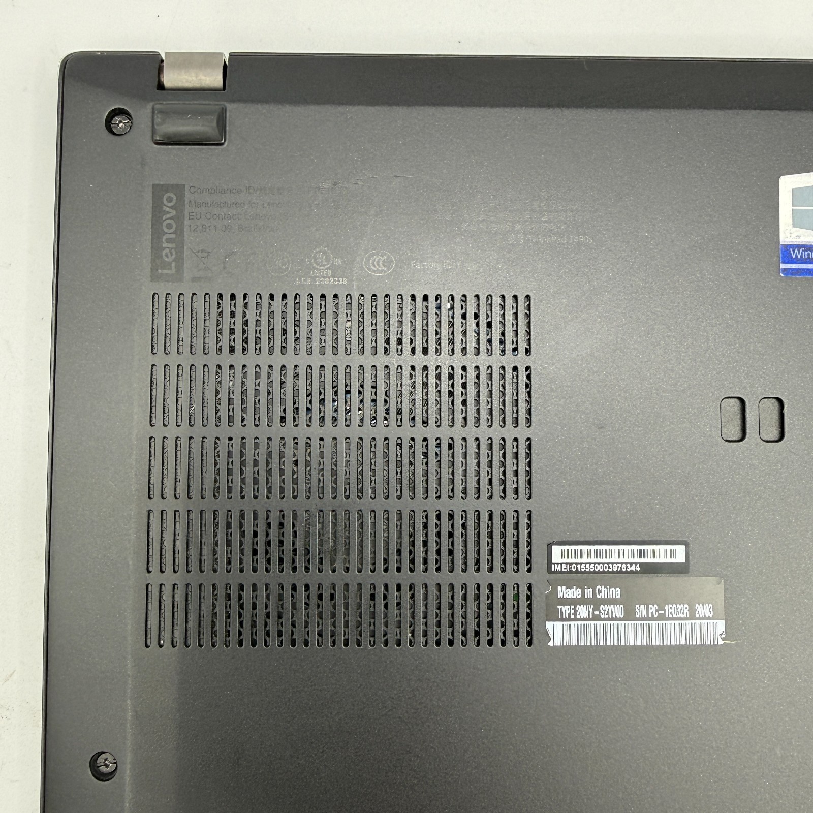 Lenovo ThinkPad T490s i7-8665U 16GB 256GB SSD Win11Pr Fingerprint LTE LaptopREAD