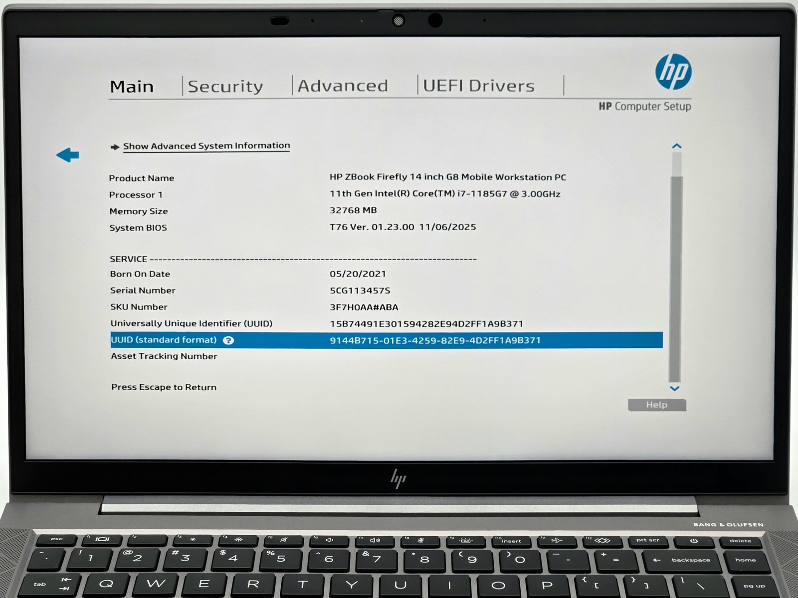 HP ZBook Firefly 14 G8 14″ FHD I7-1185G7 512GB SSD 32GB W11P T500 Webcam Backlit