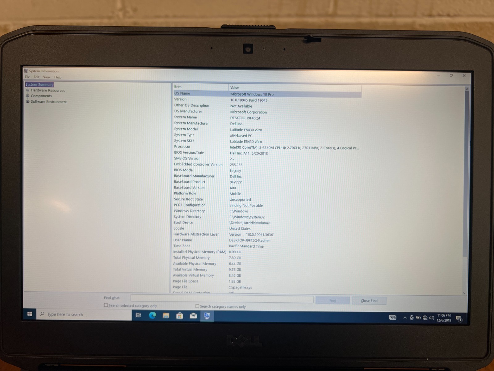 Dell Latitude E5430 | i5-3340M 2.70GHz | 8GB RAM | 320GB HDD | Win10 | 1600×900