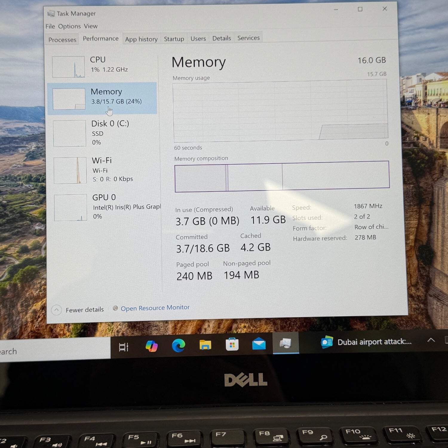 Dell XPS 9360 13.3″ i7-7660u 2.5GHz 16GB RAM 256GB SSD
