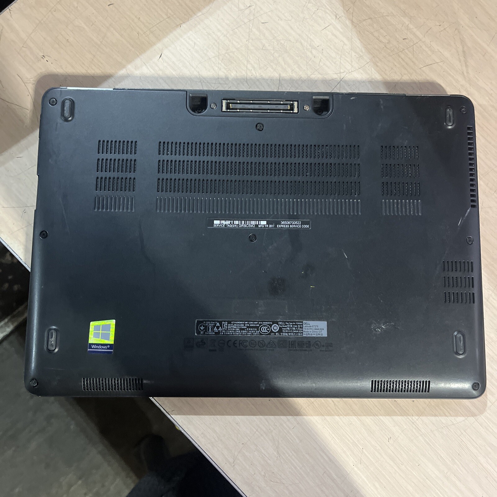 DELL LATITUDE E7270 INTEL CORE I5-6300U 2.40GHZ 8GB RAM NO HD