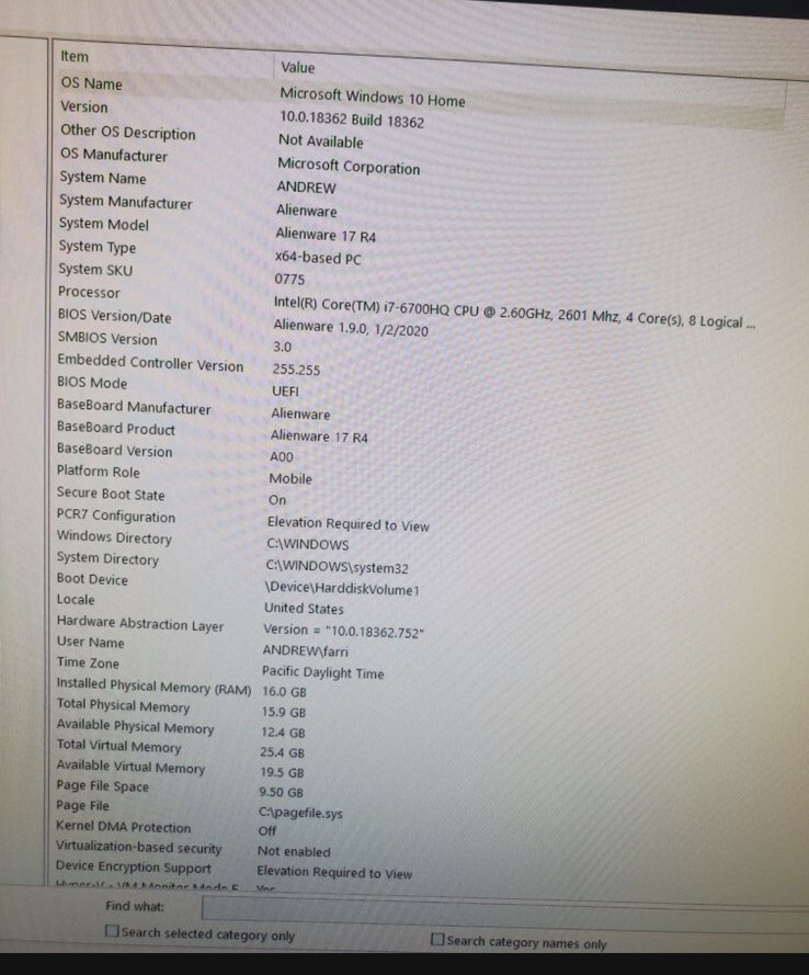 Alienware M17 R4 Gaming Laptop 2016