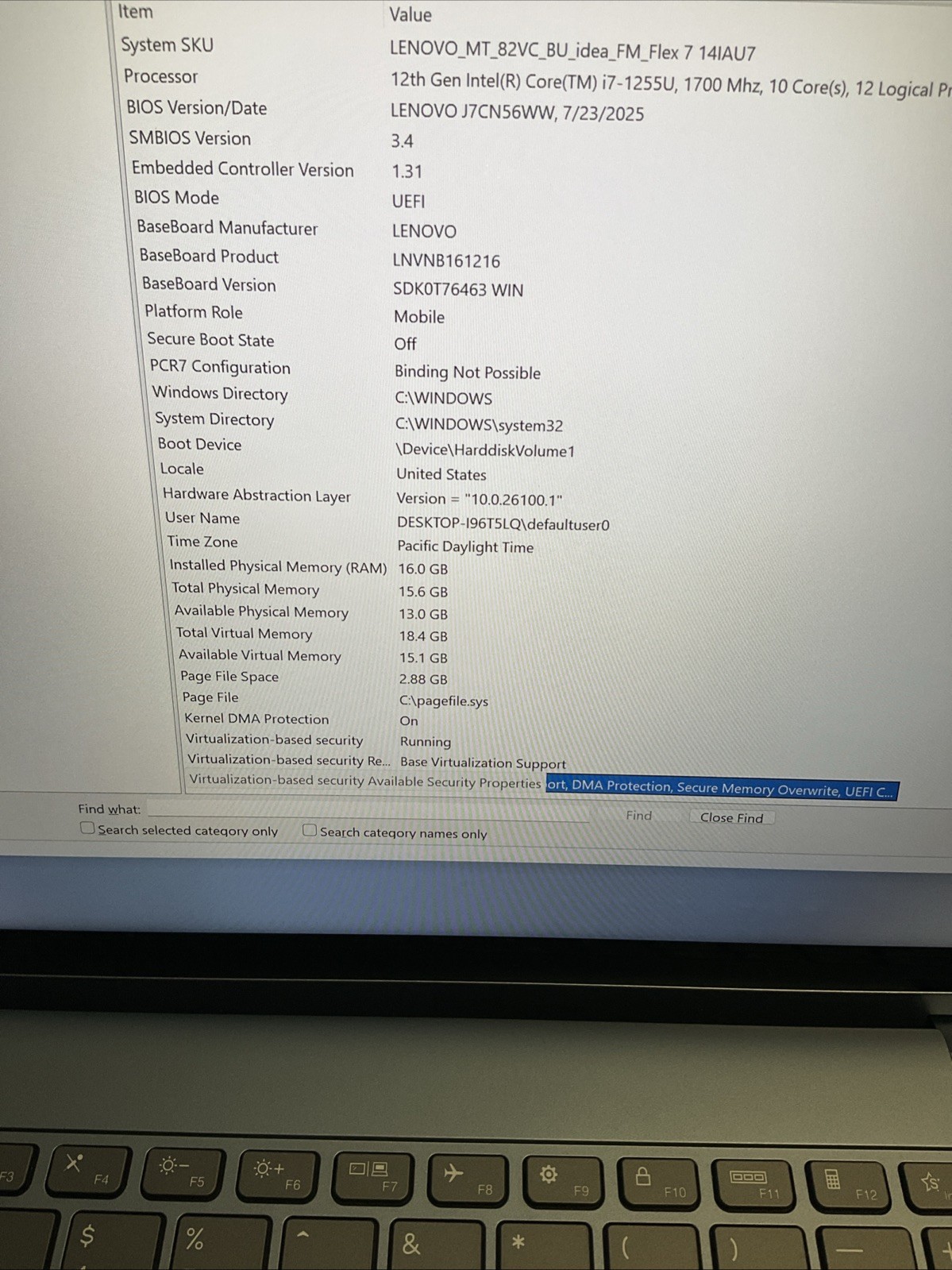 Lenovo Flex 7 14IAU7 14″ TS Notebook, i7-1255U 16GB 512GB W11H Read Description