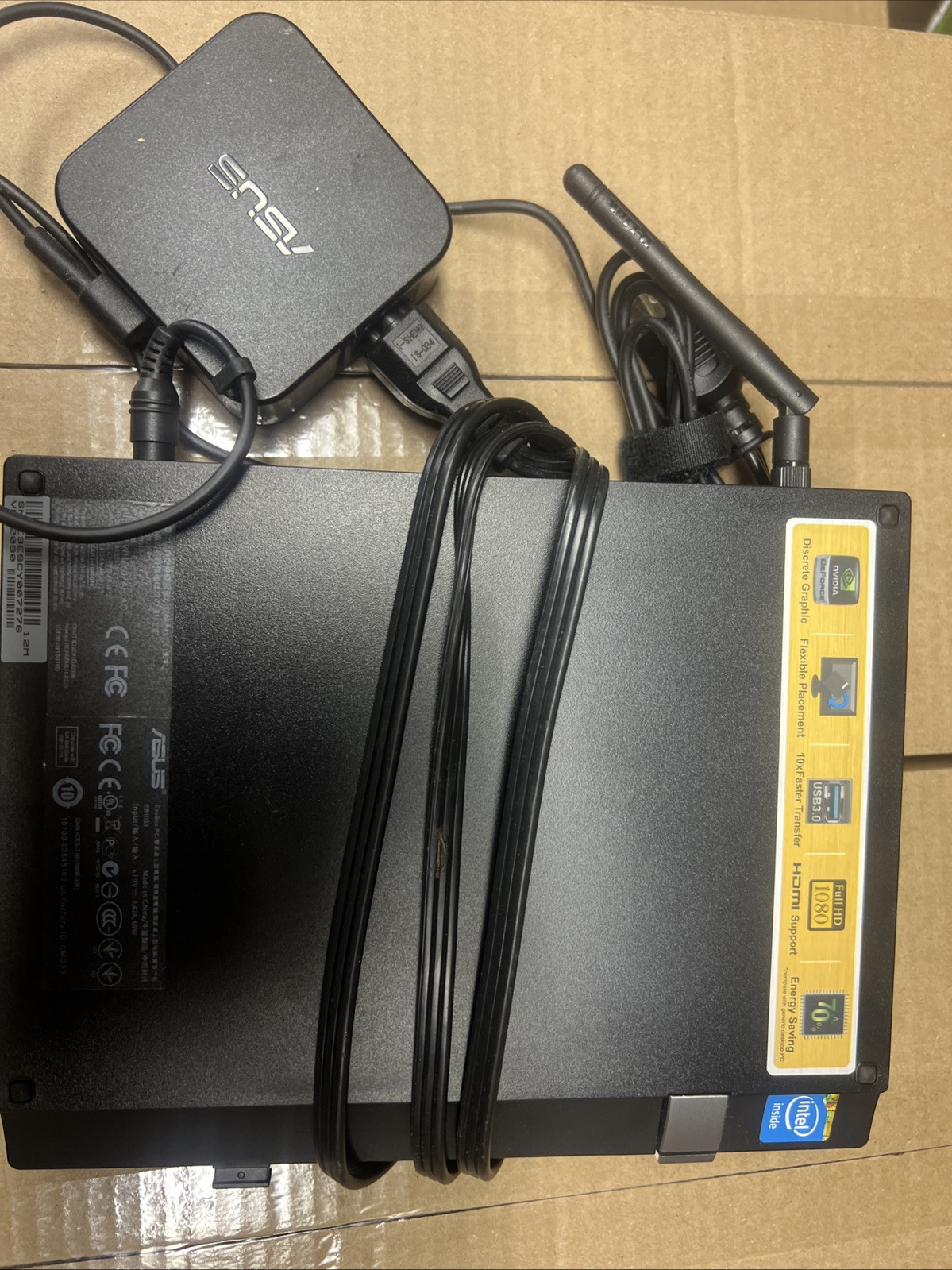 Asus AR5B125 Mini Desktop PC Intel W/AC Adapter