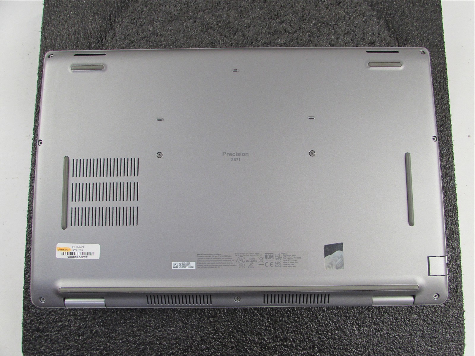 DELL PRECISION 3571 1920X1080 FHD CORE I7-12800H 512GB 16GB RAM T600 NO O.S/BATT
