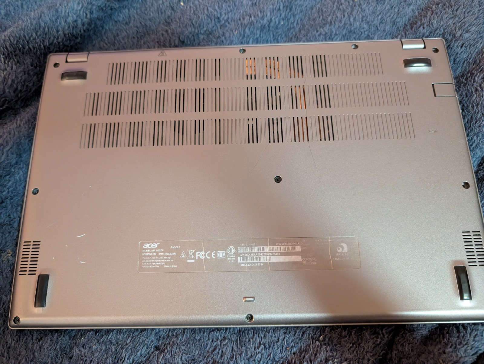 Acer Aspire 5 A515-57 i5 16GB RAM 512GB SSD Laptop + Power Adapter + USB Mouse