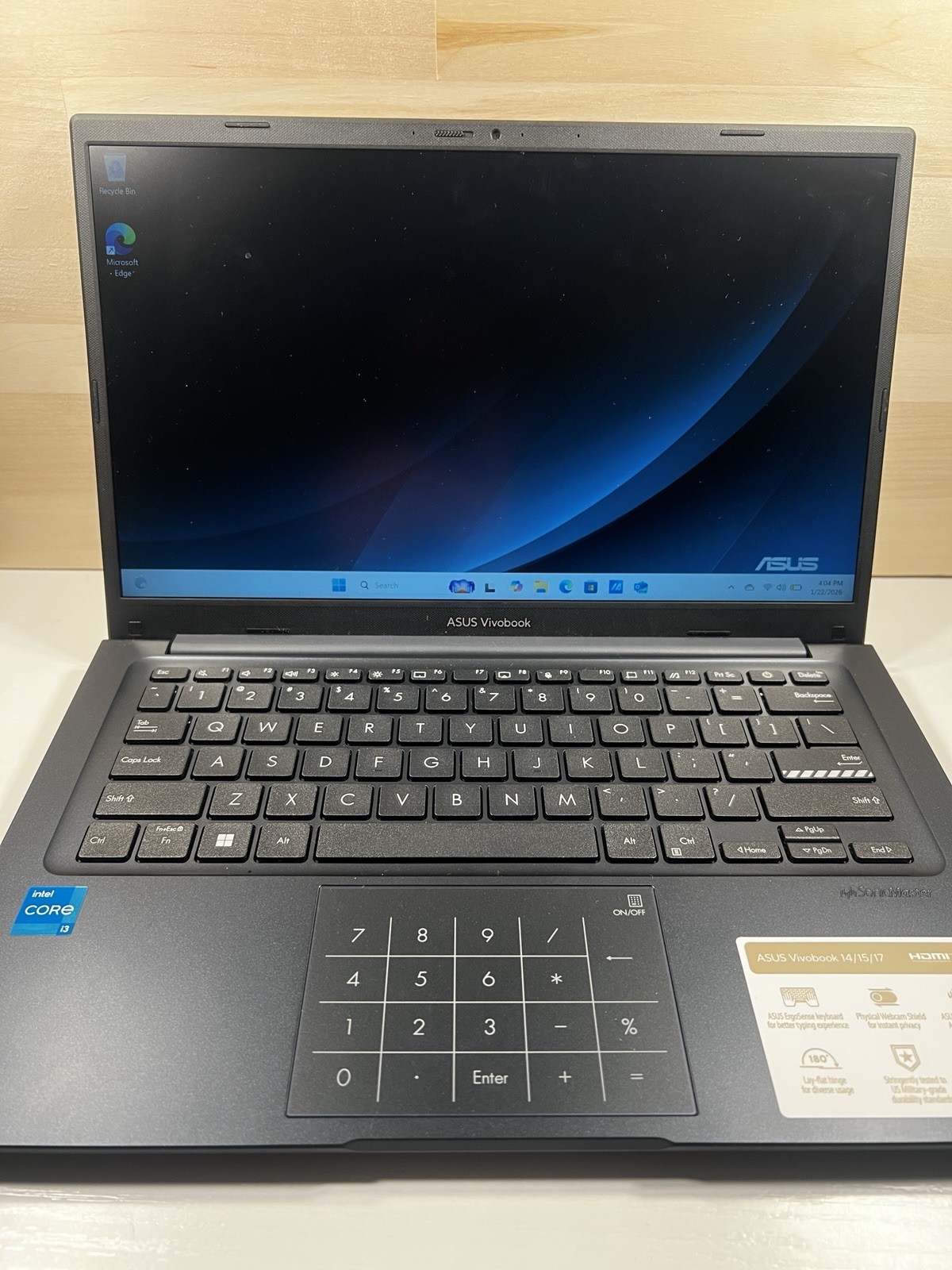 Asus Vivobook 14 X1404V 14″ Core i3-1315U 1.20GHz 8GB RAM 128GB SSD Intel UHD Gr