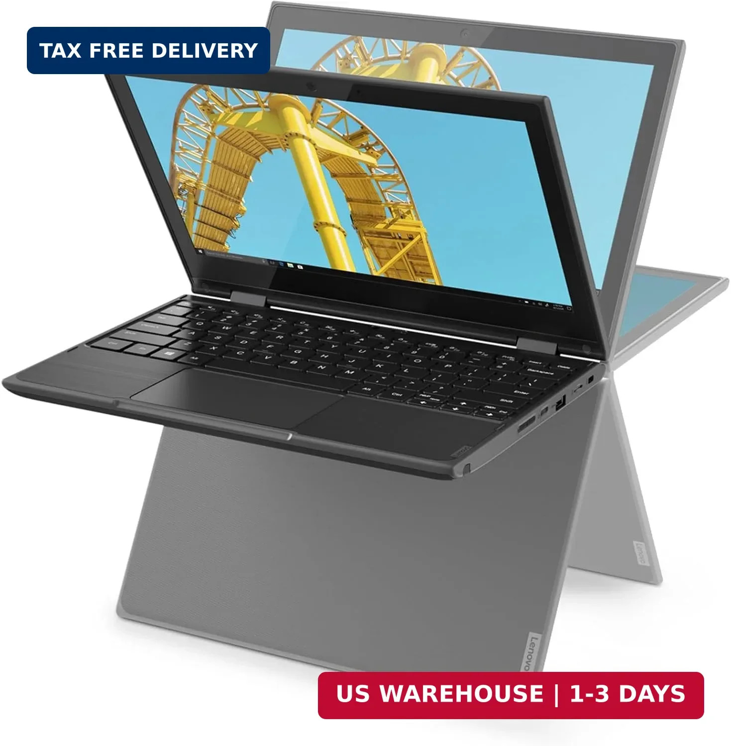 Lenovo Touchscreen Laptop 300e Chromebook Gen2, 11.6in 2-in-1 Chromebook Compute