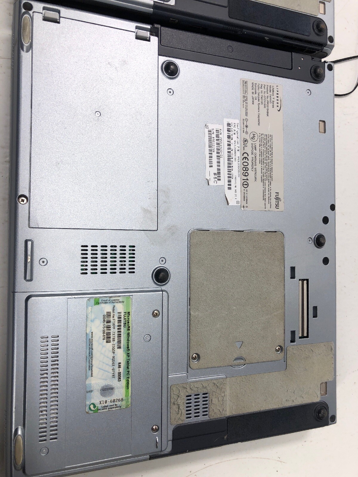 LOT Of 2 Fujitsu Lifebook T Series T4010 Tablet 1GB Ram No Hard drive