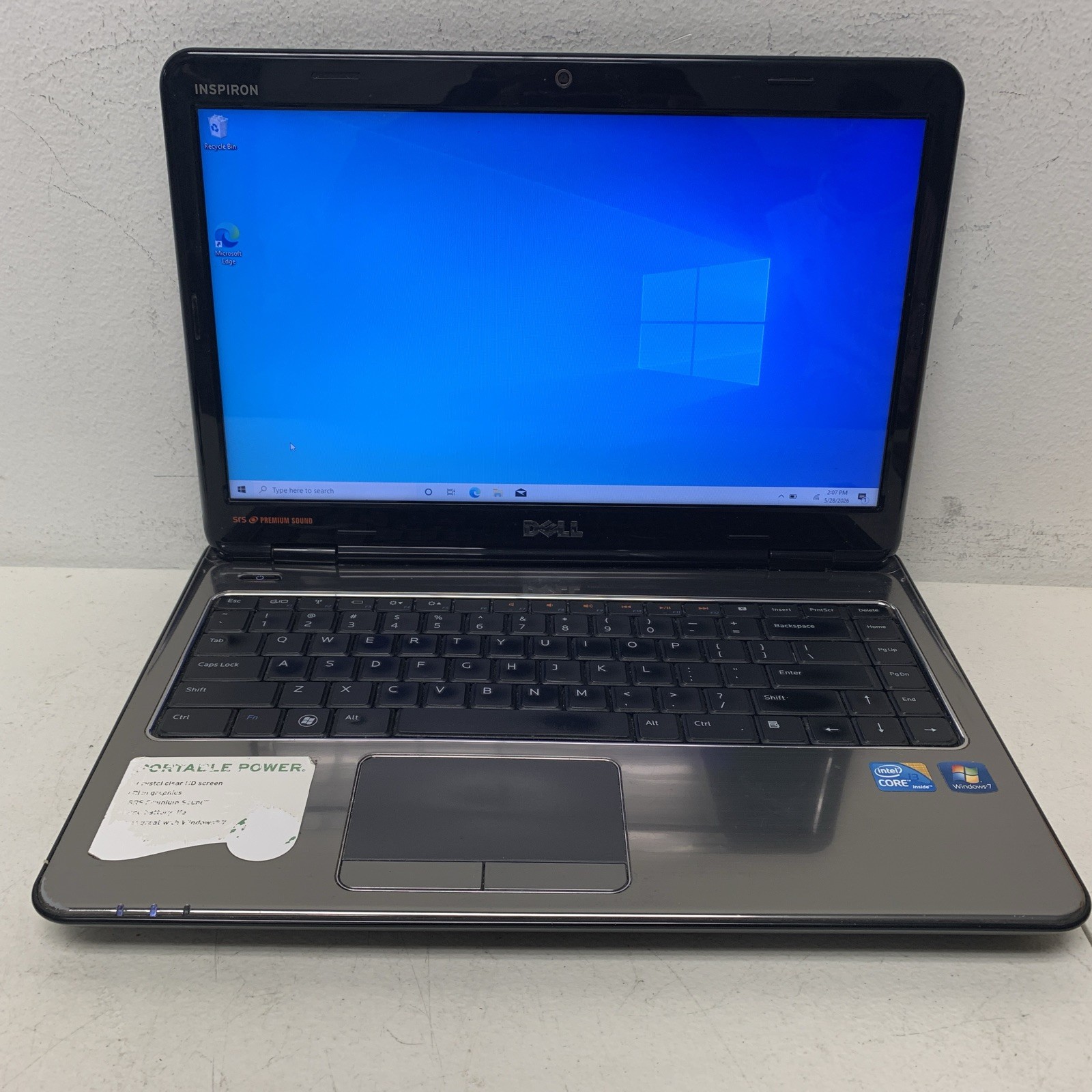 DELL INSPIRON N4010 i3-M350 2.-27ghz 4GB Ram 500gb Hdd Wind 10 Home Read Descri