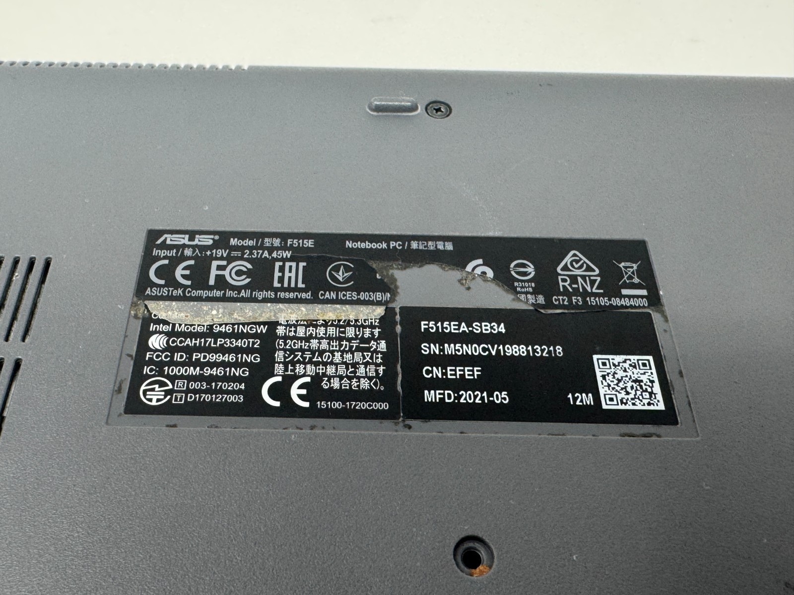 ASUS VivoBook 15 Core i3-1115G4 8GB 256GB SSD 15.6″ Laptop Tested Working