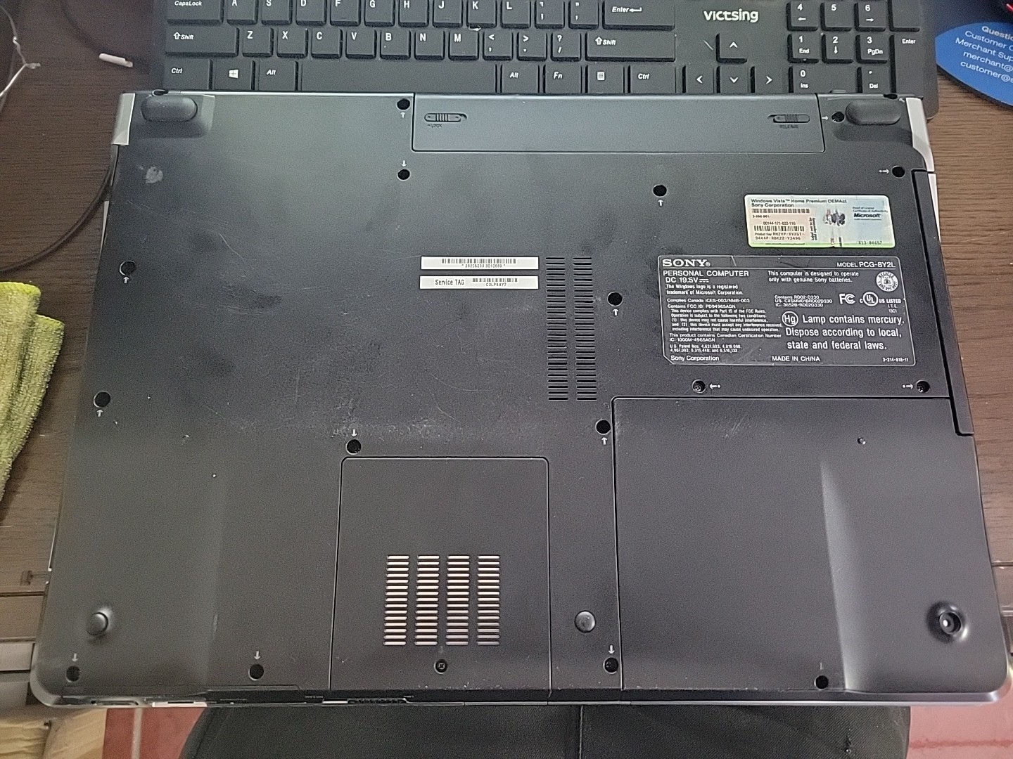 Sony PCG-8Y2L Laptop Used Missing Charger